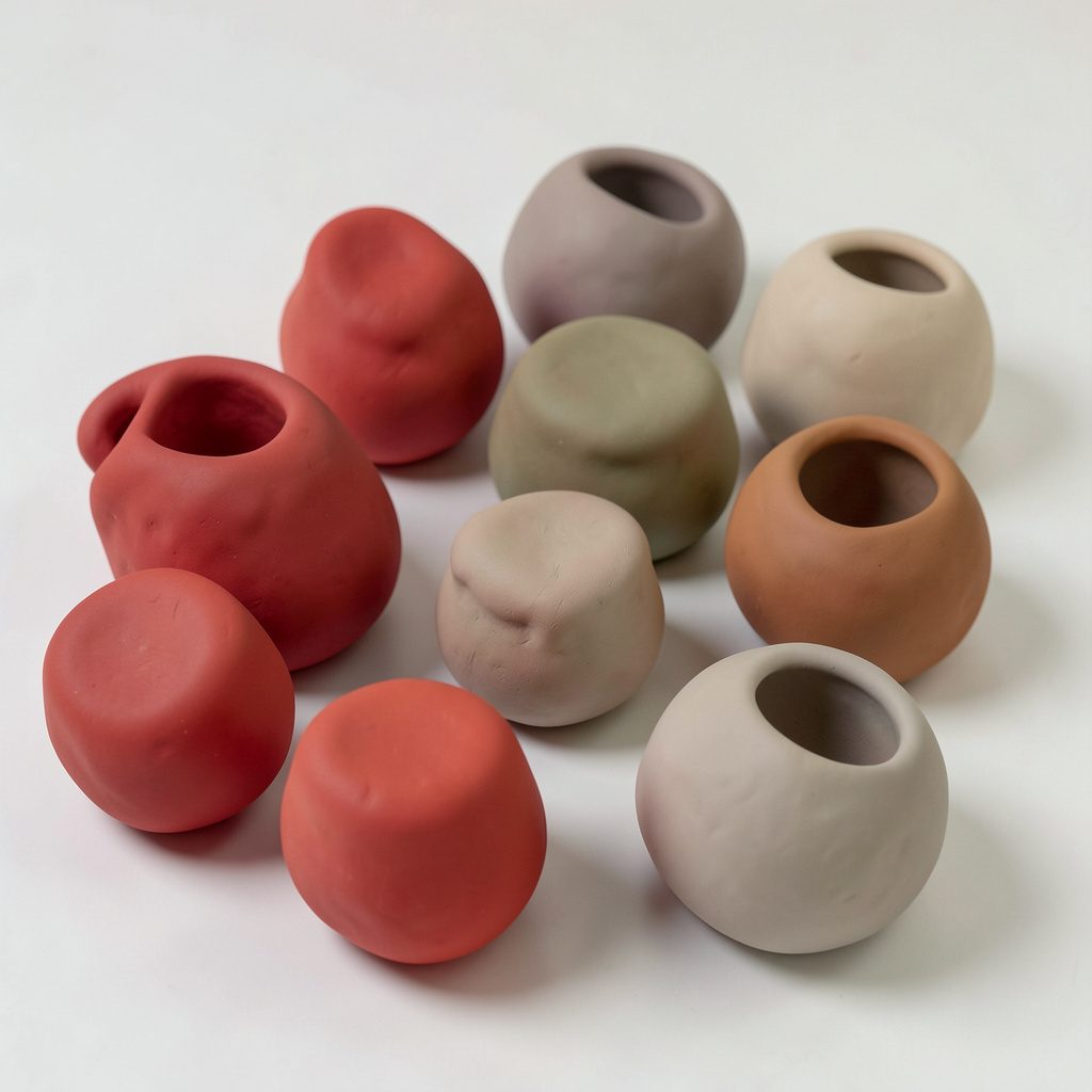 Soft clay-model scene of a handwritten letter resting on a warm wooden table, surrounded by gentle rounded forms in muted earth tones and cream.